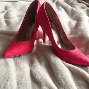 Hot pink heels